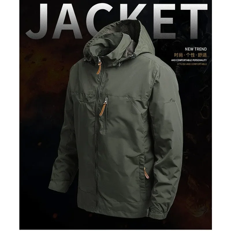 

New Men's Fashion Mountaineering Punching Jacket Windbreaker Outdoor Sports Jacket Spring and Fall Coat Men Clothing Jackets