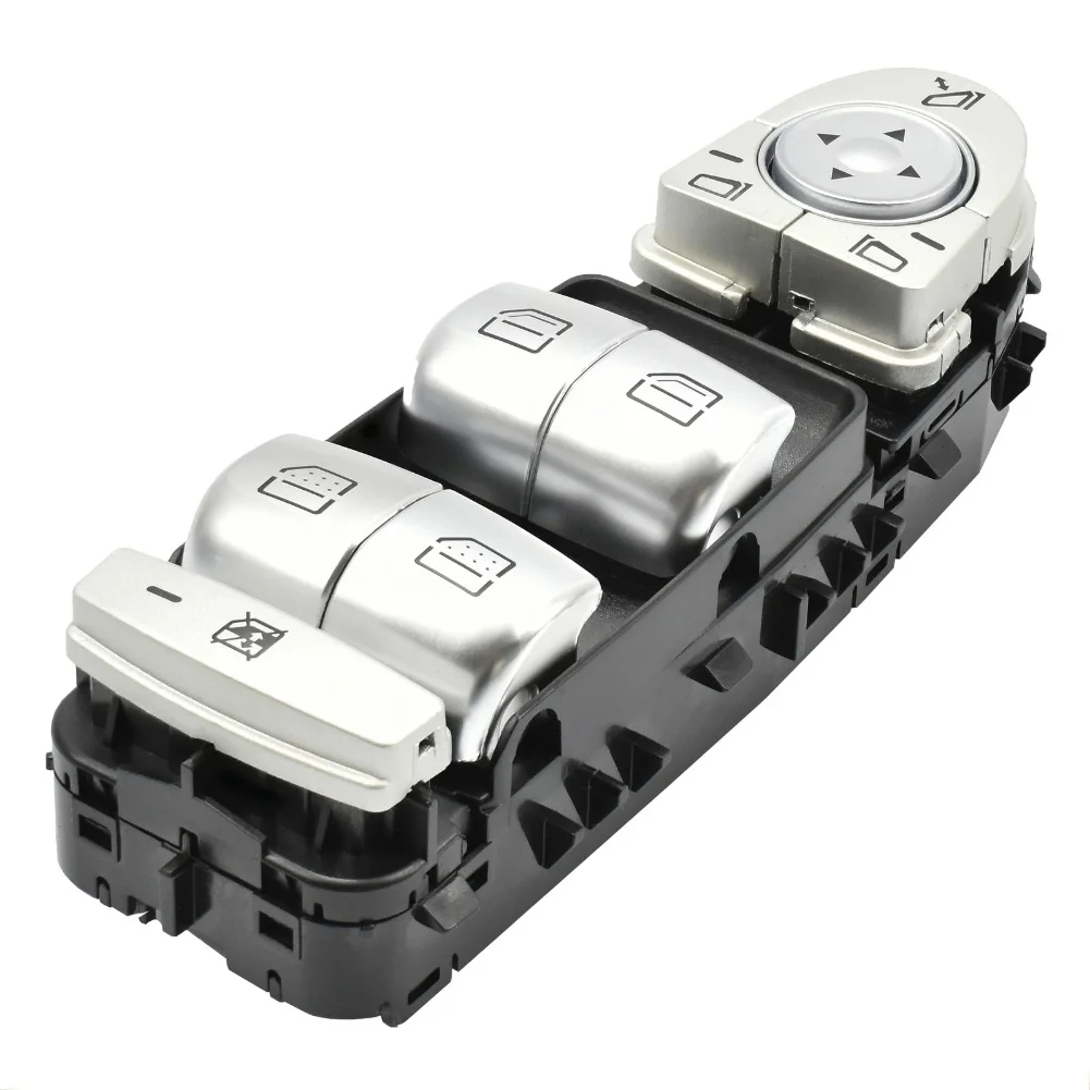 

Driver Side Vehicle Window Switch Replacement Part Compatible with A2059056811 Silver Black Car Window Control