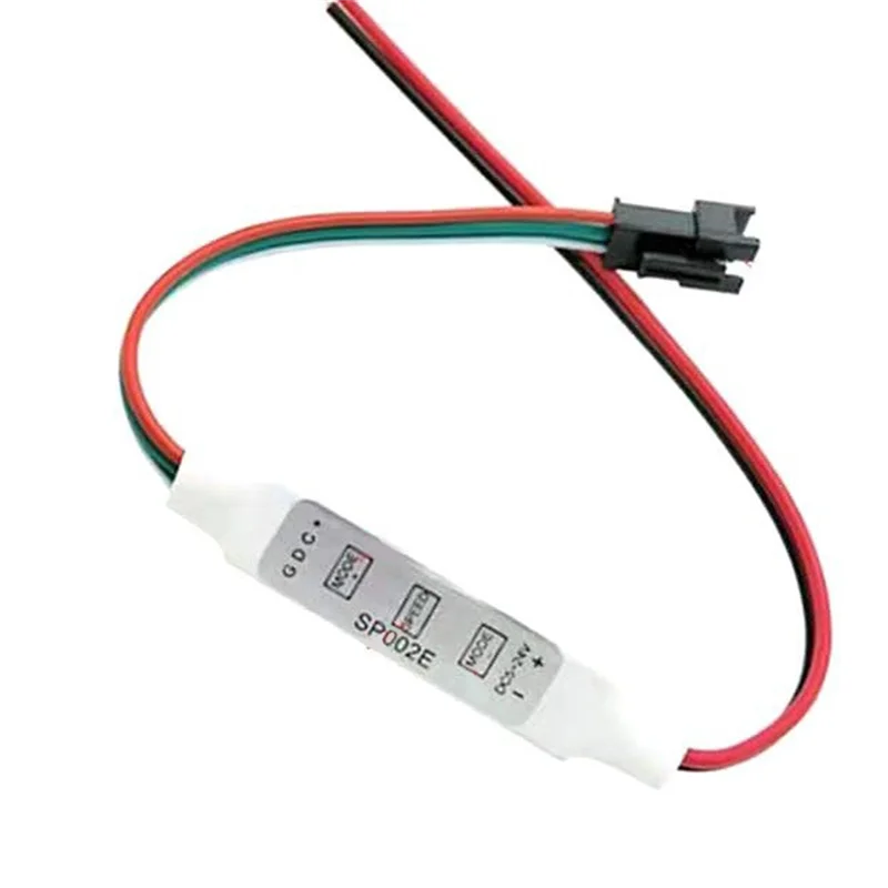 

B29C-SP002E Mini RGB LED Controller Intelligent Running Water Illusionled Strip Light Controller 3-Key DC 5-24V