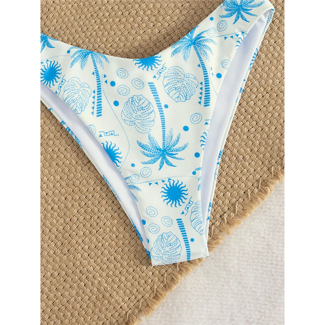 XS - L Neuer bedruckter Neckholder-Bikini, brasilianischer Bikini, Damen-Badeanzug, zweiteiliges Bikini-Set, Badeanzug für Damen, Badebekleidung, Badeanzug, Schwimmanzug V7173 – Detail 17