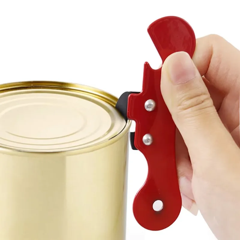 1Pcs Multifunctional Bottle Opener Stainless Steel Manual Can Opener Comfort Good Grip Tin Jar Beer Bottle Cans Opener Tools