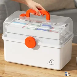 Family Medicine Storage Box,Portable Medicine Suitcase for Going Out,Pill's Boxes Emergency Pharmacy Storage Container