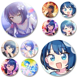 44mm Kiritani Haruka Brooches Music Game Cosplay Badge Creative Cute Enamel Pins for Backpack Clothes Accessories Jewelry Gifts