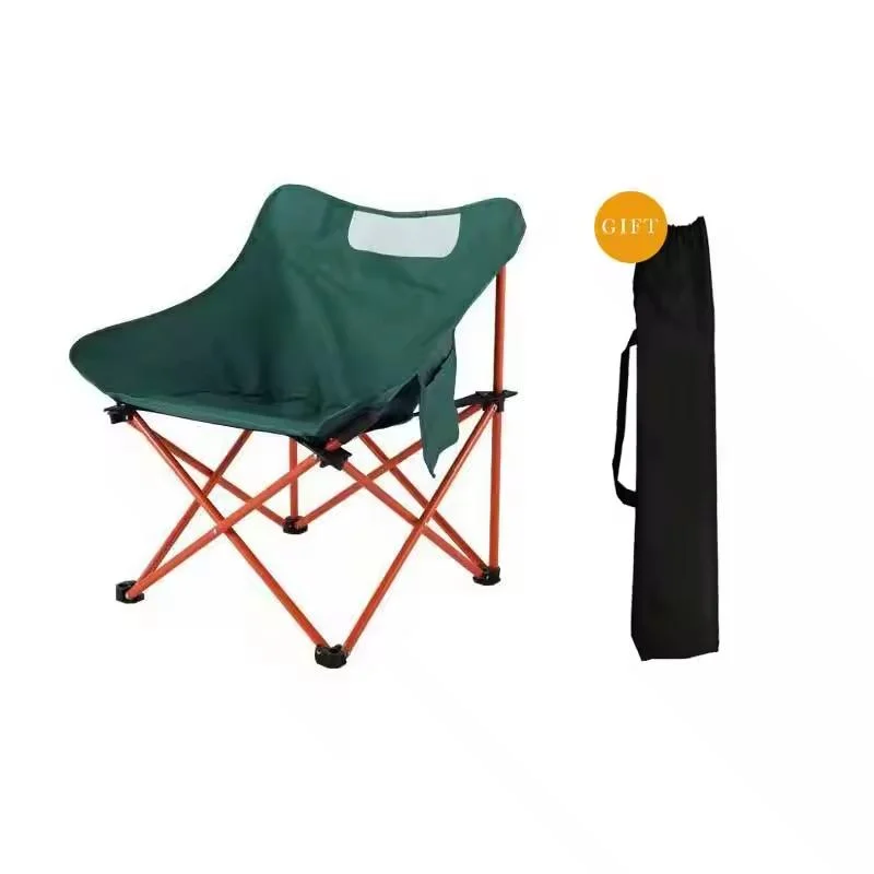 

202 Outdoor Folding Portable Arc Chair Camping Lounge Backrest Fishing Chair