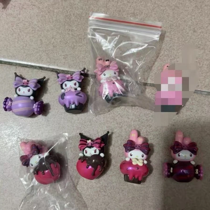 Originele Sanrio Kawaii Hello Kitty Kuromi My Melody Pompompurin Blind Bag Verjaardagscadeau Desktop Decor Trendy speelgoed voor meisjes