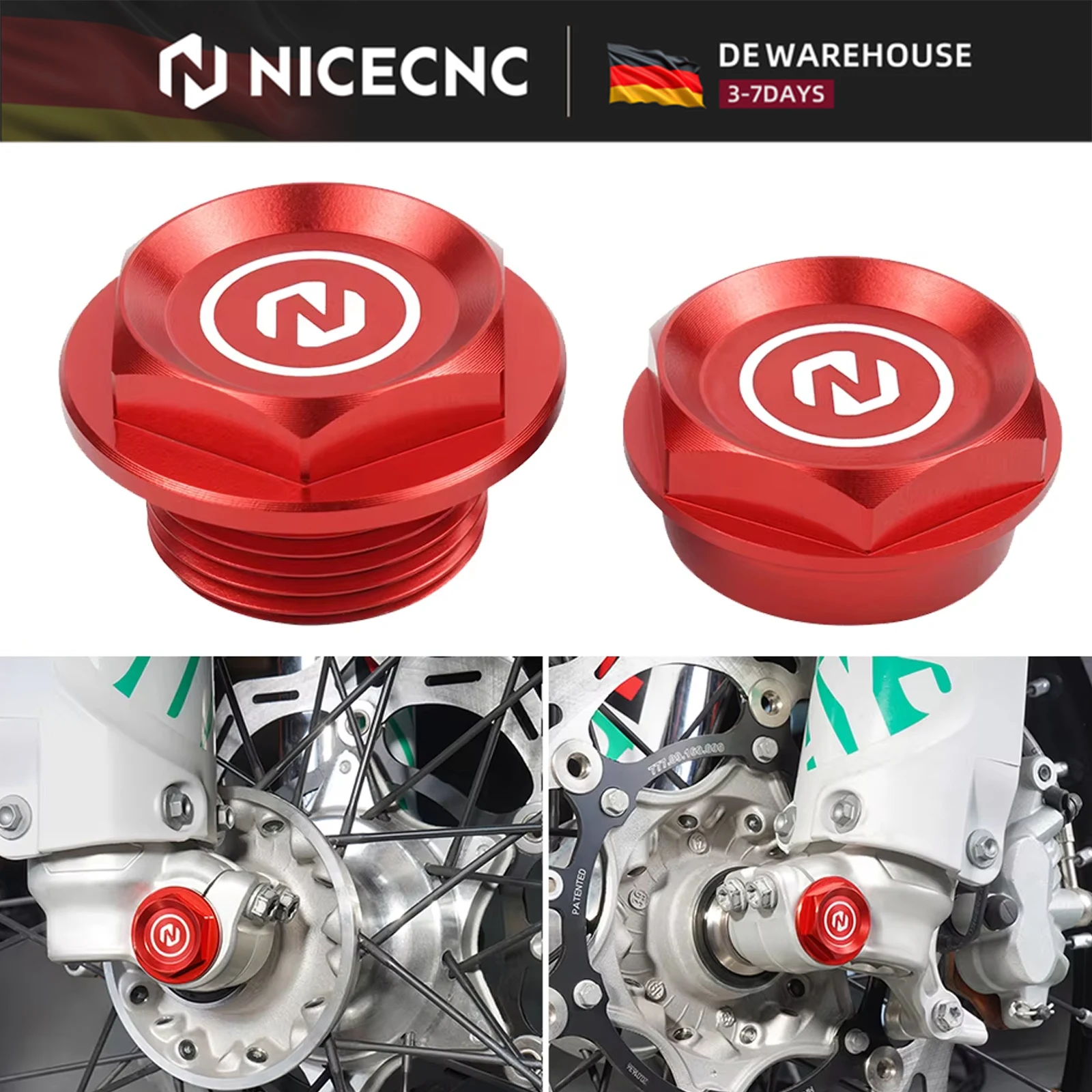 Für Beta RR 300 2013-2024 RR 125 RR 250 Vorderrad-Achsmutter Schraube RR 350 RR 450 RR 480 498 2012-2024 RR-S 350 390 430 500 21-24