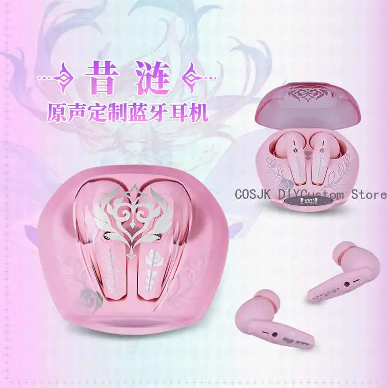 Juego Honkai: Star Rail Cyrene Cosplay auriculares Bluetooth inalámbricos reducción de ruido batería de larga duración regalo