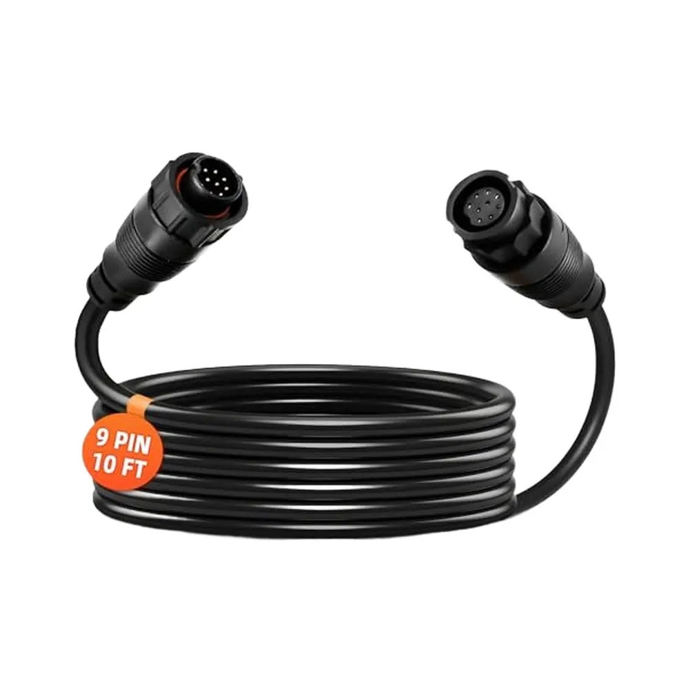10FT 9-Pin Waterproof Sonar Transducer Extension Cable Designed for Garmin For LSS-1 For LSS-2 For LSS HD and Devices