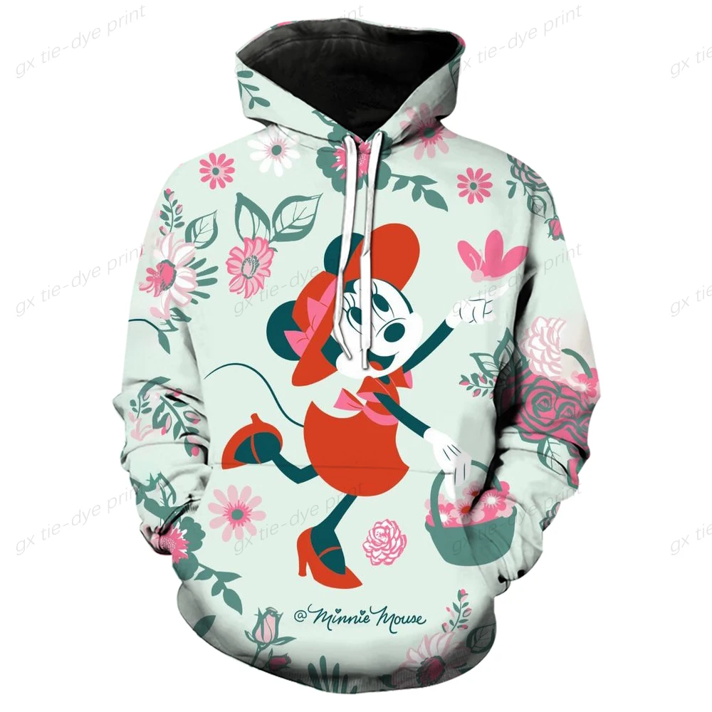 2024 Disney Animatie Mode Heren Lente 3d Geprint Hoodie Heren En Dames Top Street Style Casual Hoodie