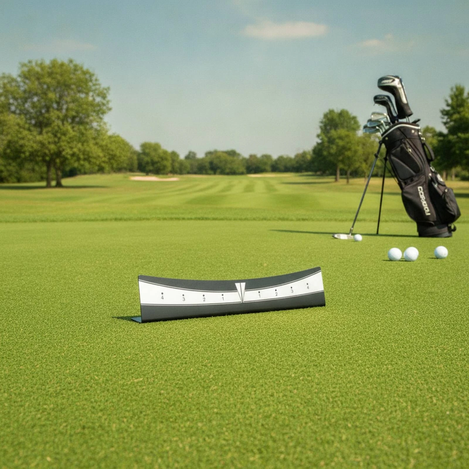 Golf Putting Training Aid Portable Putting Plane Rail Stroke Path Guide Compact Lightweight for Golfers, Home, Office