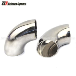 OD38/45/51/54/57/60/63/70/76mm 304 Stainless Steel Elbow 90 Degree Pipe Fittings Flange For Automobile Exhaust Pipe Connection