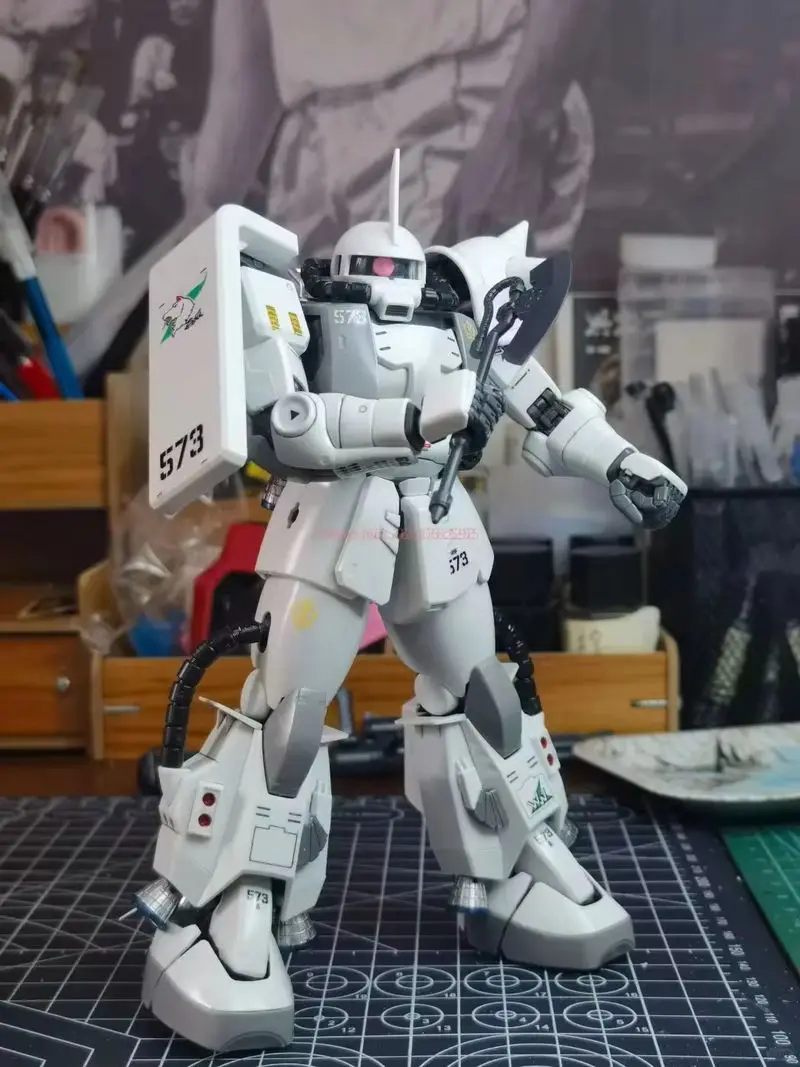 HG 1/144 GTO 015 MS 05 Char Aznable مخصص الأحمر Zaku طبعة خاصة الجمعية أطقم منمذجة لعبة روبوت هدية لهواة جمع الأطفال