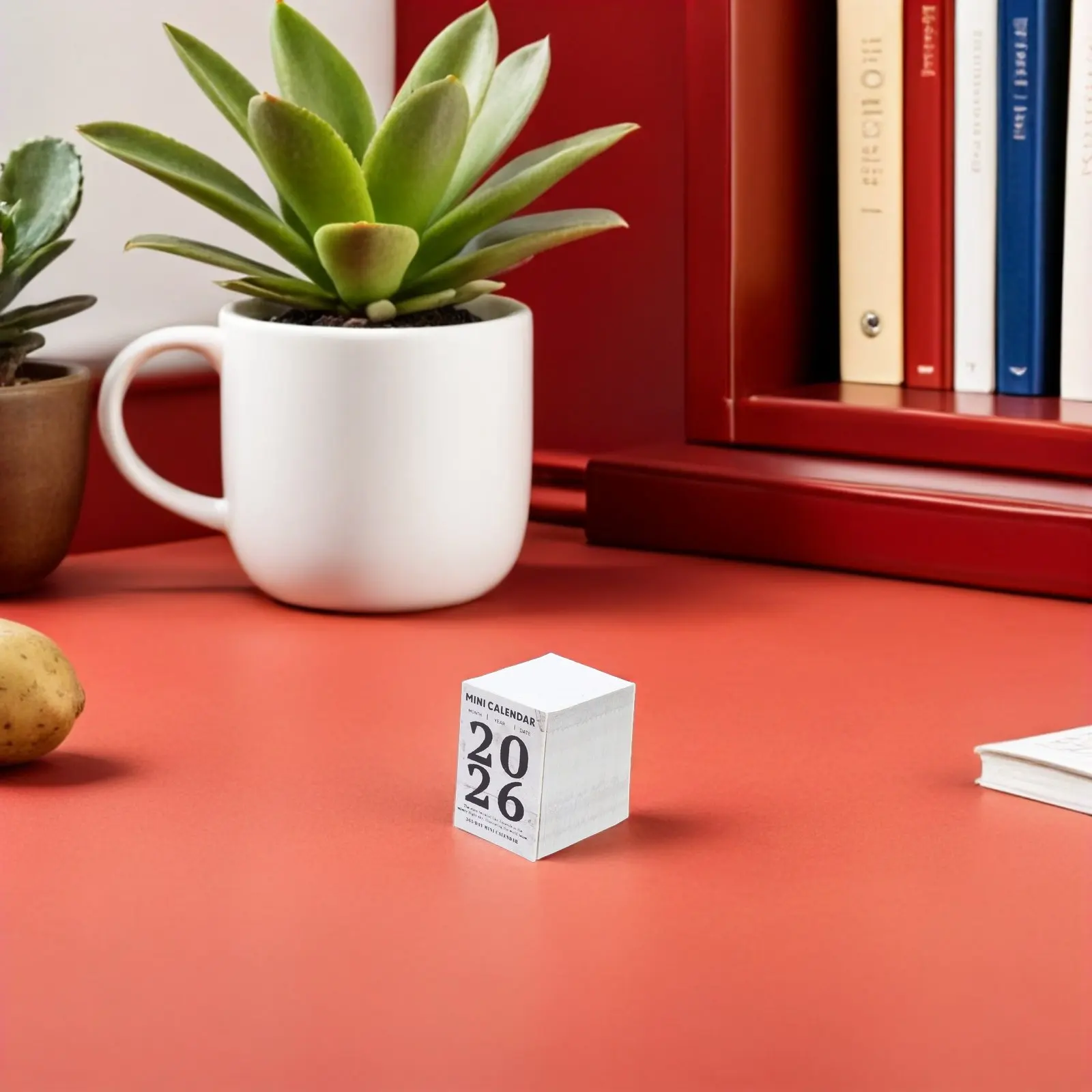 

1 X 2026 Mini Tear Off Calendar Retro Minimalist Paper Daily Compact Desk Calendar for Scheduling Countdown Notes