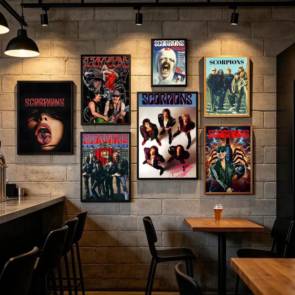 Rock Band S-Scorpions Poster Art HD Art Sticky Wall Waterproof Home Living Room Bar Decoration