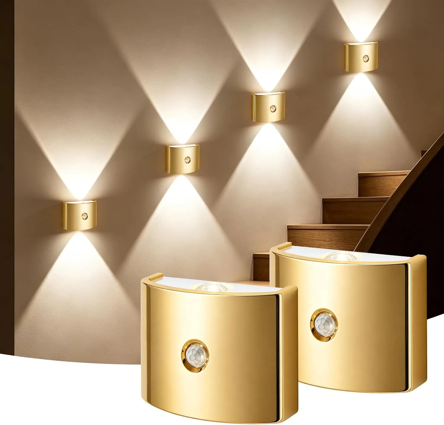 KFV Wandlamp Wanddecoratie LED Bewegingssensor Trapverlichting Wandmontage Oplaadbare Wandlamp Binnenhal Wandlampen trap verlichting met bewegingssensor trap verlichting met bewegingssensor wall