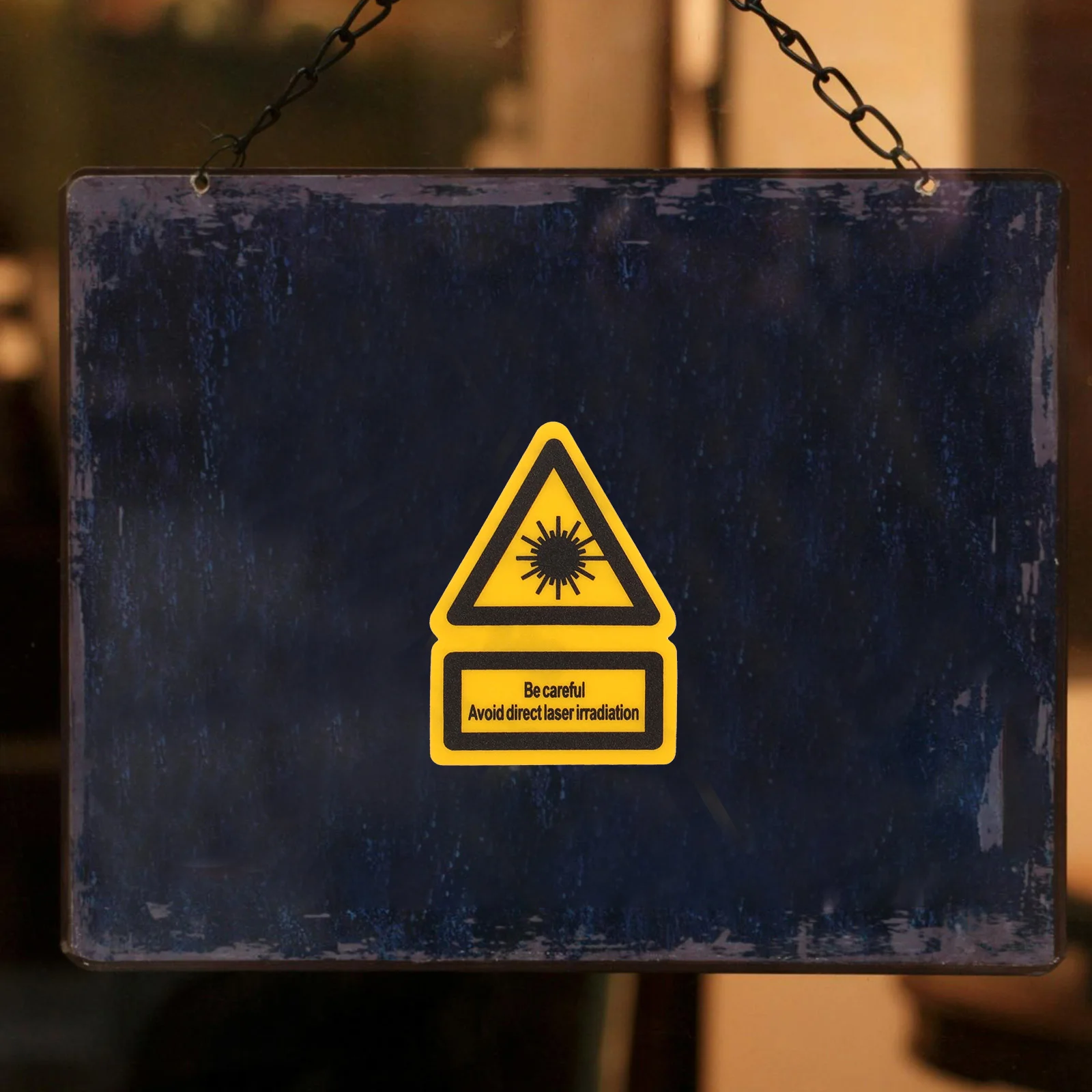 

2 шт. этикетки светоотражающие желтые наклейки с предупреждением наклейки безопасности знаки безопасности промышленная лаборатория для использования в больнице