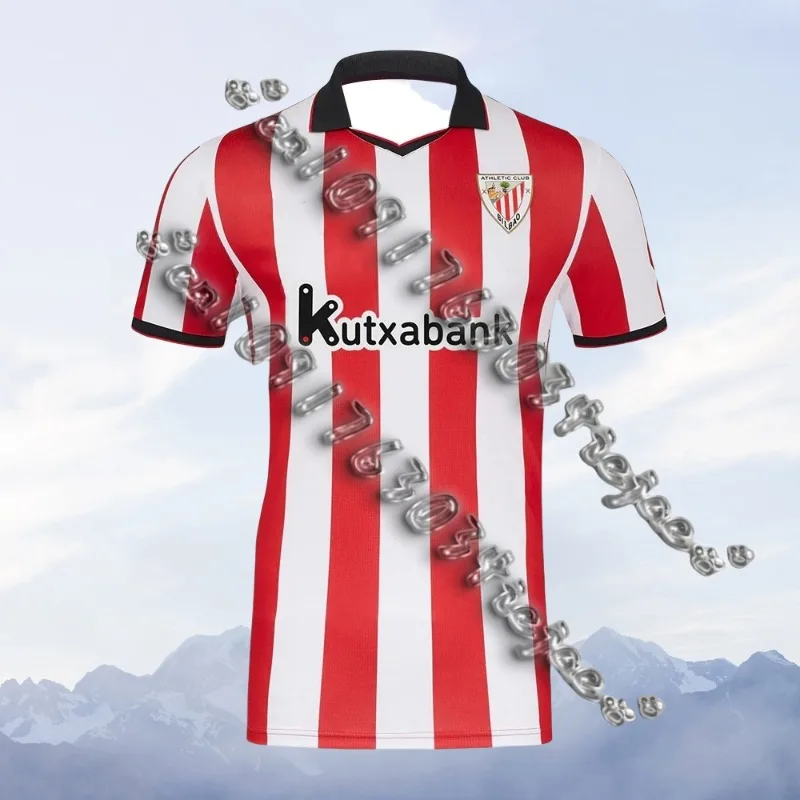 

2025-26 Athletic Club Mens Away Football Shirt Summer Youth Kids Sportwear Oversized Training Soccer Uniform Breathable Jersey