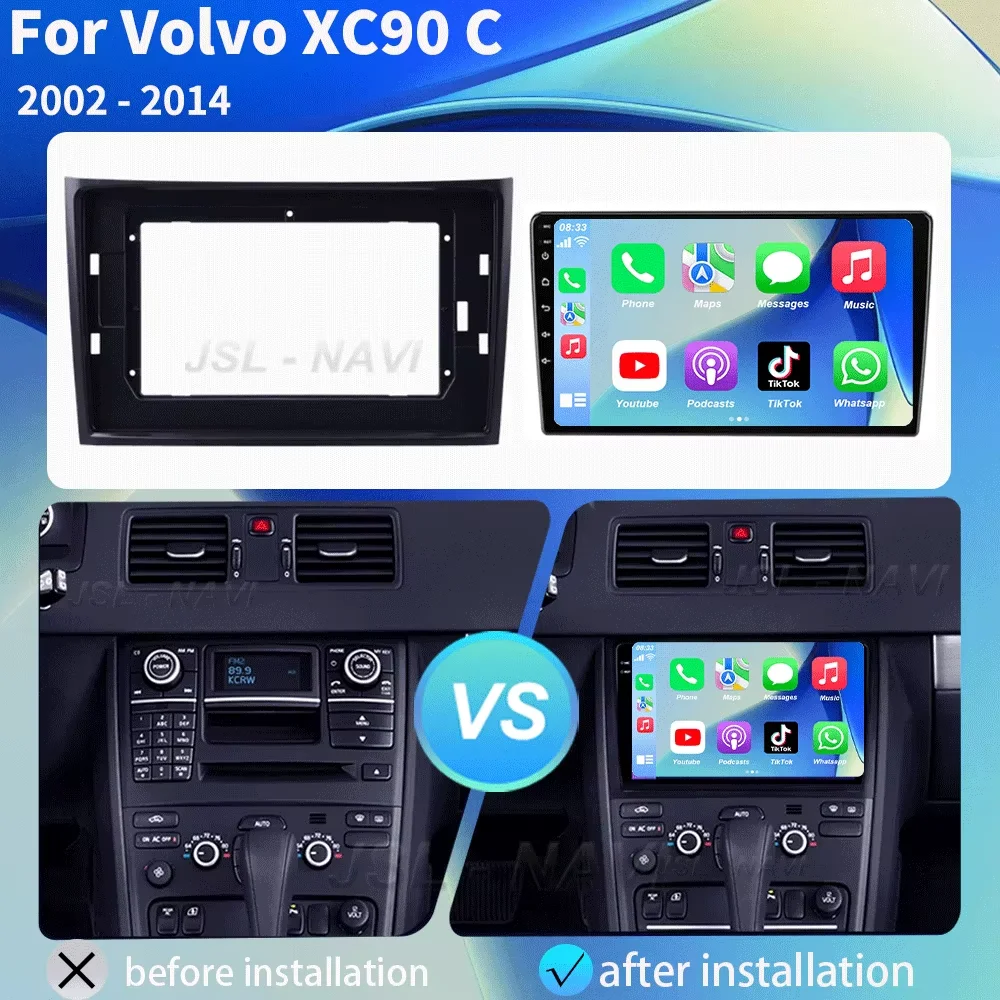 Car Radio For Volvo XC90 C 2002 - 2014 Multimedia Video Player Navigation Stereo GPS Android 16 Wireless Carplay WIFI 4G Auto