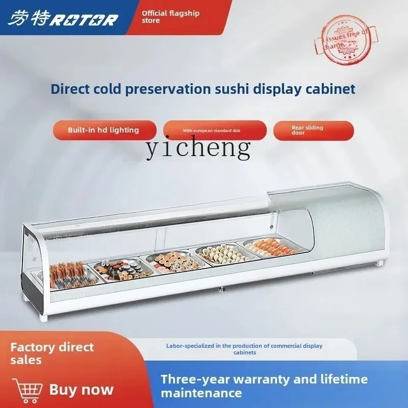 Z1  Desktop Sushi Cabinet Salmon Sashimi Seafood Refrigerated Fresh-keeping Cabinet Cooked Commercial