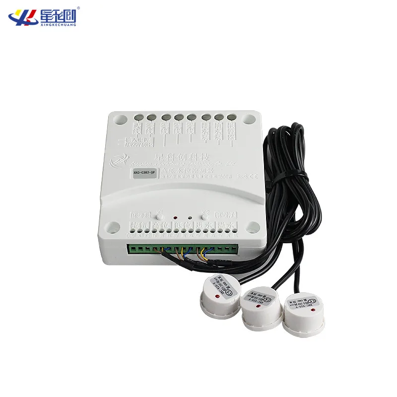 XKC-C382 Automatic Pumping Water Level Controller,110/220V 5M Cable Industrial  Tank Water Liquid Sensor Switch