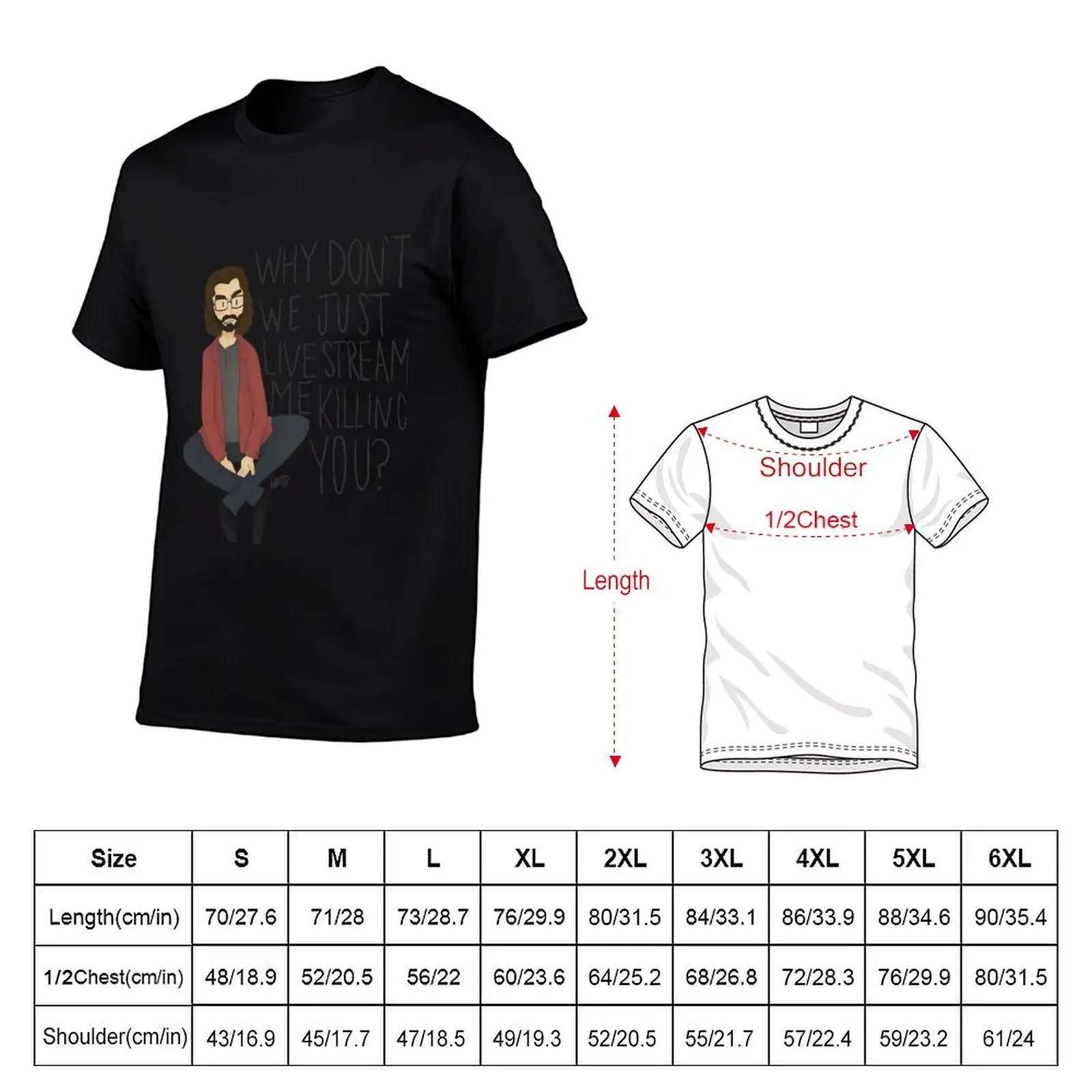 Bertram Gilfoyle T-Shirt Work Short Sleeve Cotton Top