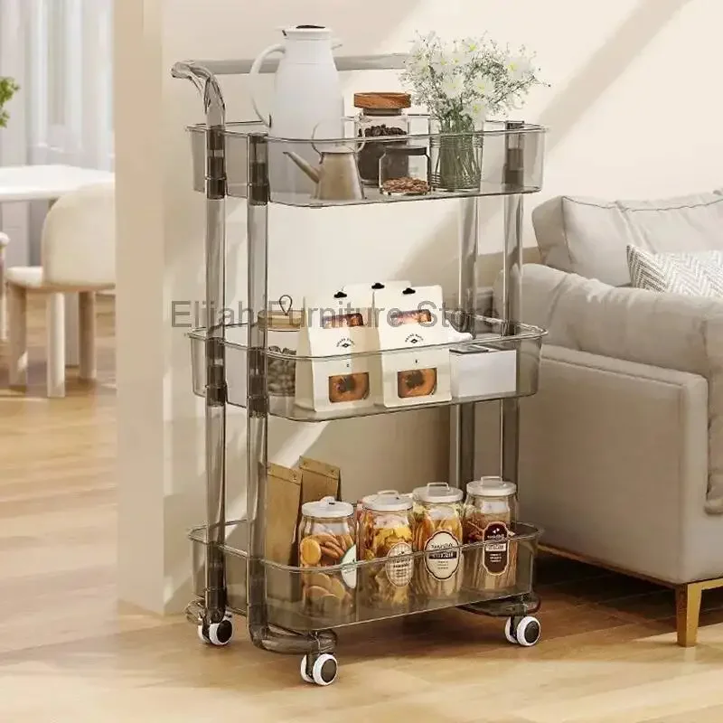 

Cosmetic Hairdresser Salon Trolley Black Tea Dressing Floor Salon Trolley Serving Market Friseur Rollwagen Beauty Furniture Fg19