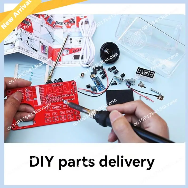 M01K FM Radio DIY Production Kit Electronic Assembly Soldering Practice Kit 50-108 Mhz Receiver