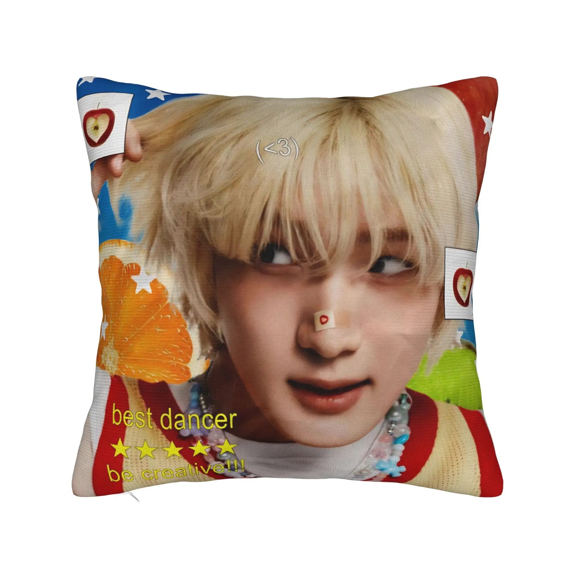 P1Harmony Kpop Group Soul Pillowcase Printing Polyester Cushion Cover Gift  Throw Pillow Case Cover Home Square 40X40cm