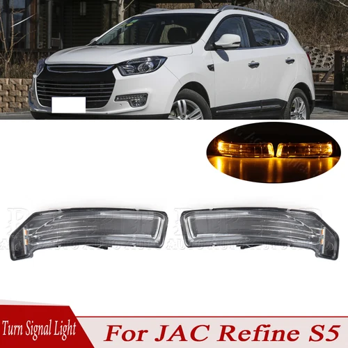 Luces LED de señal de giro para espejo retrovisor, lámpara de señal de giro para JAC Refine S5, montaje de lámpara de señal de giro para coche