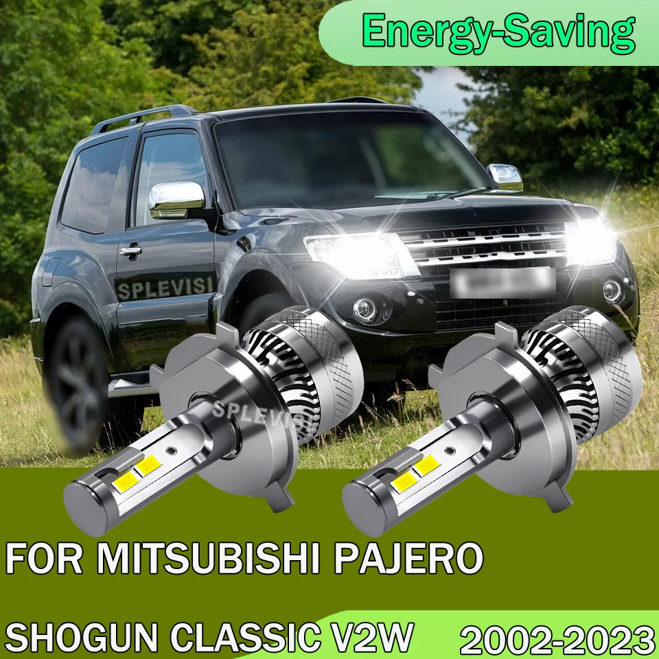 

12V Car LED Headlights H4 Top Quality For MITSUBISHI PAJERO SHOGUN CLASSIC V2W 2002 2003 2004 2005 2006 2007 2008 2009 2010-2023