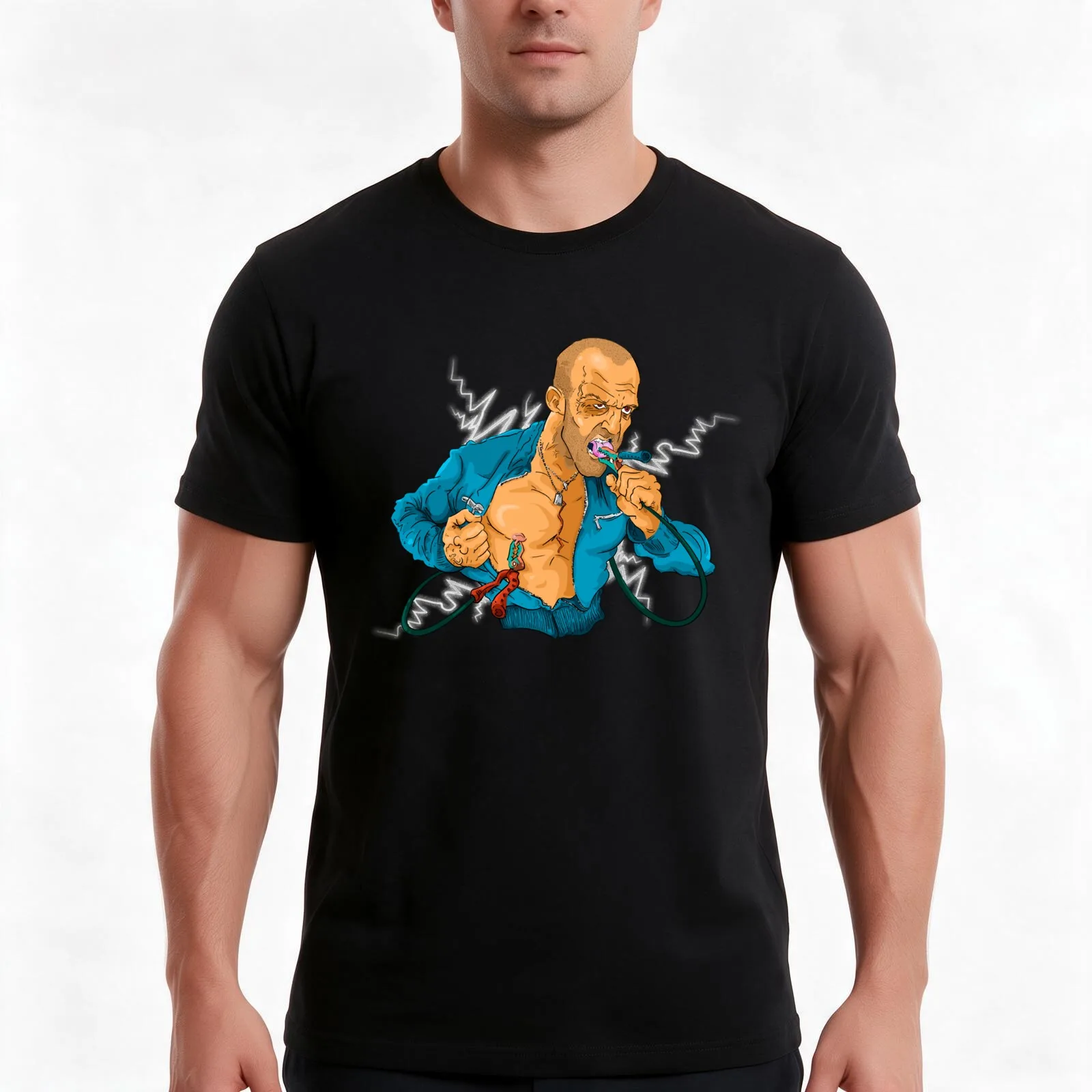Gifts For Women Crank High Voltage Graphic For Fans T-Shirt, Summer Casual Cotton Tee, Oversized Streetwear Tops, 100% Cotton