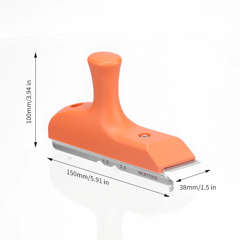 Aparador de bordas de plástico portátil durável para carpintaria com lâmina de aço para madeira PVC, ABS e folheado