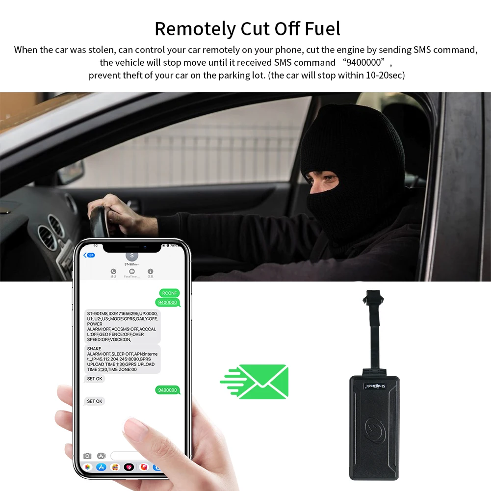SinoTrack ST-901AL 4G+2G GPS 추적기 3대 실시간 추적 장치 무료 플랫폼 및 앱 알람 포함