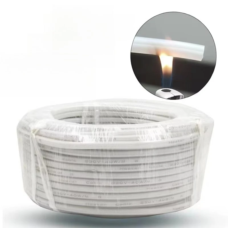 220V 30w parallel constant wattage heating cable silicone rubber/drain defrosting heater wire and cable