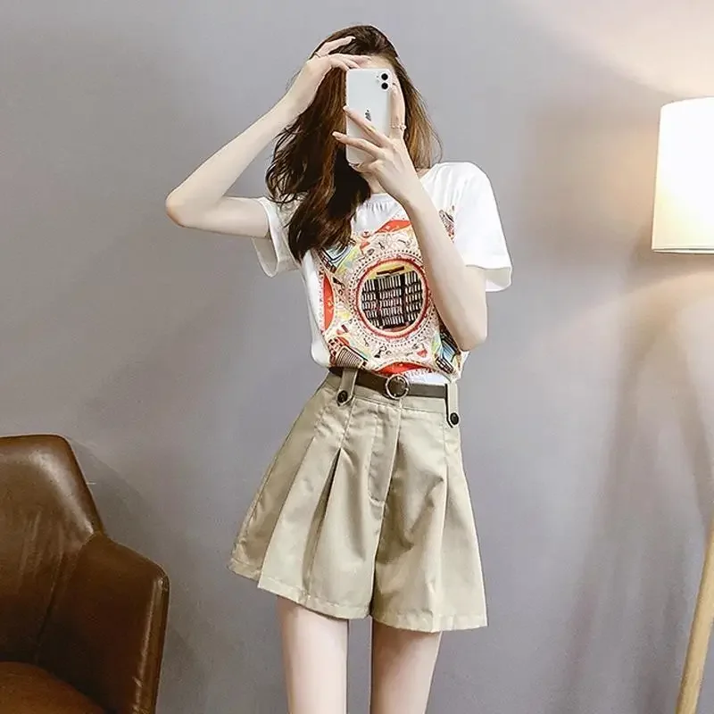 

Summer Fashion 2024 New Casual Woman Shorts Full Cheap And Korean Style Offers Vacation Outfits Short Sets For Women 2 Pieces