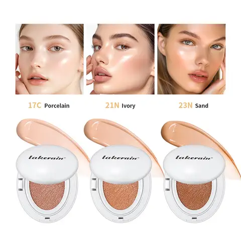 NEW Glow CC Cream Foundation Cushion Waterproof Long-lasting Brighten Foundation Cream Women Base Makeup Face Korean Cosmetics