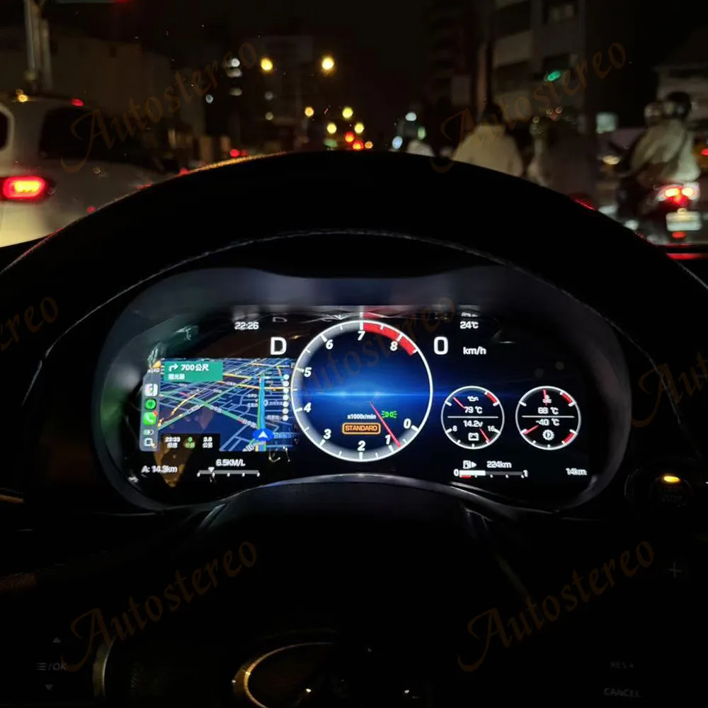 

Car Digital Cluster Virtual Cockpit Carplay For Infiniti Q50 Q50L Q50S Q60 2014+ Multimedia Player Dashboard Speed Meter Screen