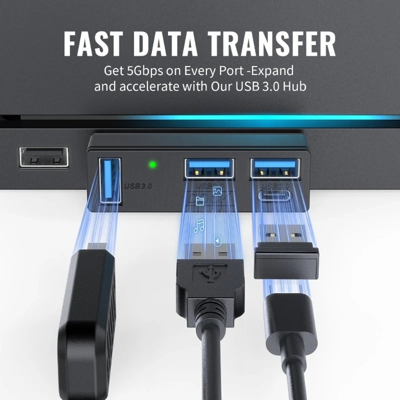 U55C Mini USB3.0 Expansion Dock For Efficient File Transfer And Device Linking
