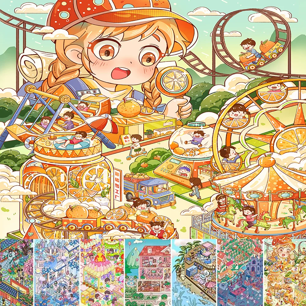 

Плюс размеры 3D наклейки сцены штабелирование и наклеивание скрапбукинг пейзаж изготовление наклейки мультфильм ПЭТ канцелярские наклейки