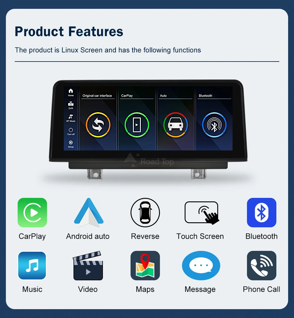 10,25 Multimedia AHD Display Für BMW 1 2 Serie F20 F21 F22 2012-2016 NBT Touchscreen Drahtlose Carplay navigation Android Auto – Detail 6