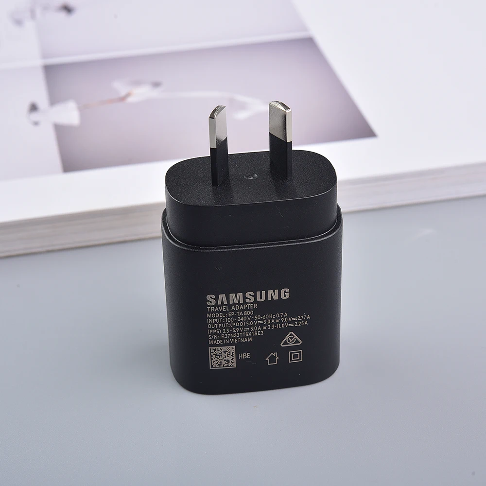 AU Plug Samsung Galaxy A56 A36 A26 A16 M56 5G 25W Super Fast Charger USB C PD Wall Power Adapter For