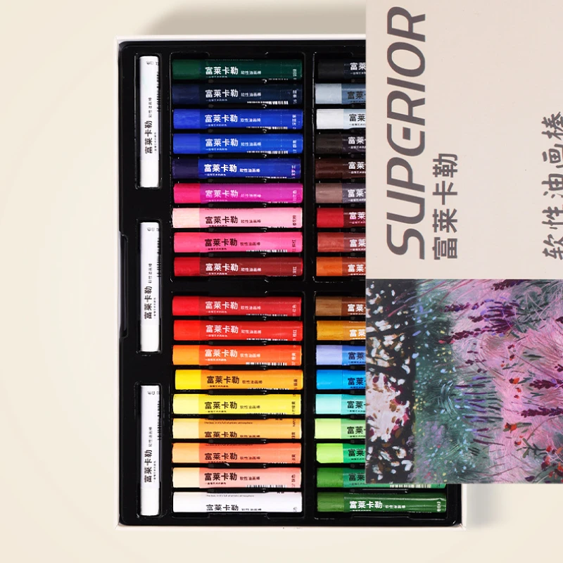 24/36 Colors Soft Oil Paint Stick Crayons Box Set Morandi Macaron Metallic Gift Set Crayons for Kids Oil Pastel Stationery