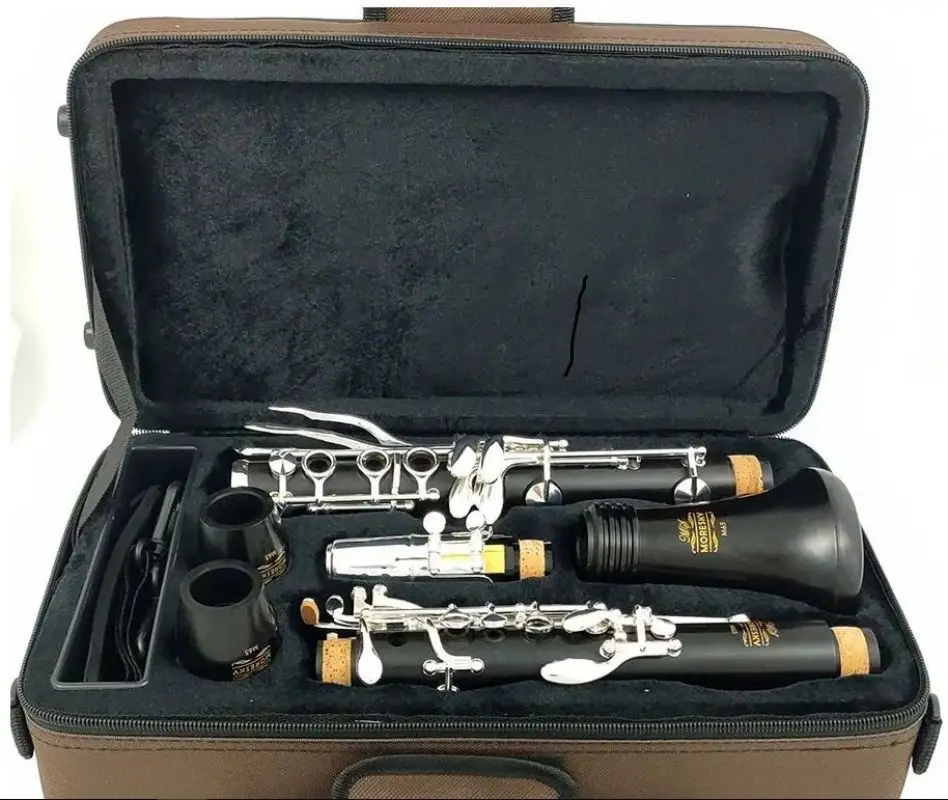 

MORESKY Clarinet Bb Wood Ebony Silver Plated 18 Keys Grenadilla Sib Klarnet M65