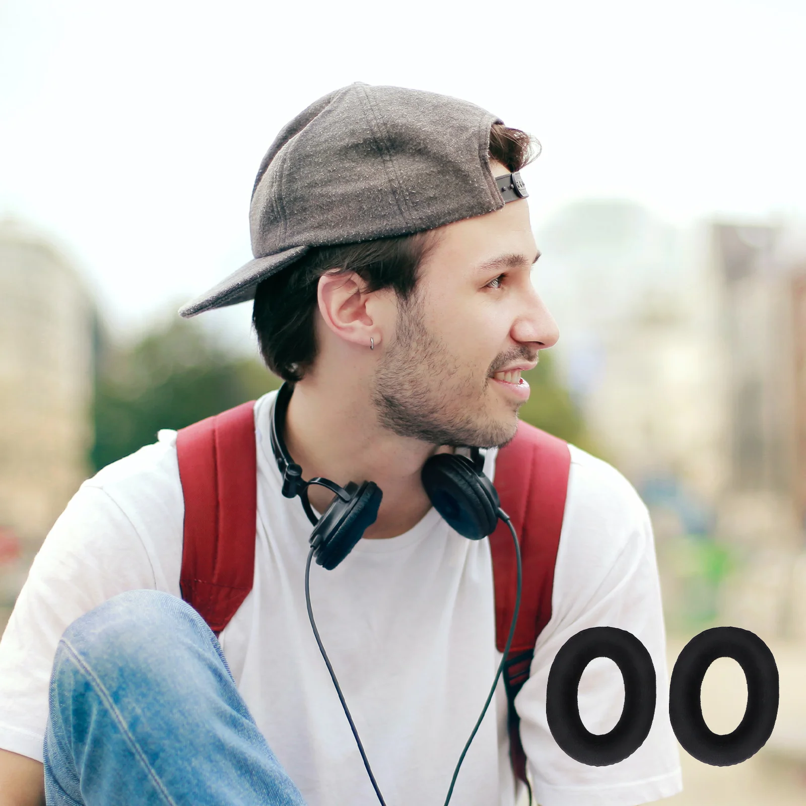 

1 Pair Black Ear Pads 110*85Mm Comfortable Soundproof Replacement For Hd515 Hd518 Hd555 Hd558 Hd350 Headphones Earpads