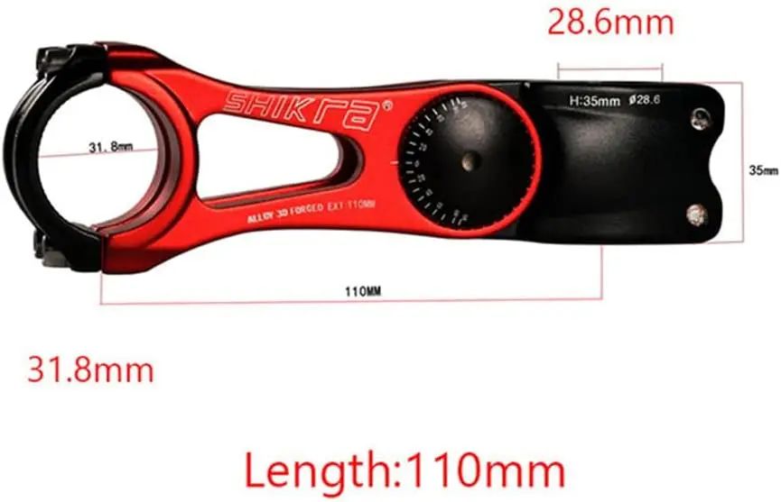 Bicycle Stem Mountain Bike Handlebar Height Adjuster Adjustable Angle Riser Bicycle Parts 31.8x90/110/145mm Adjustable Stem