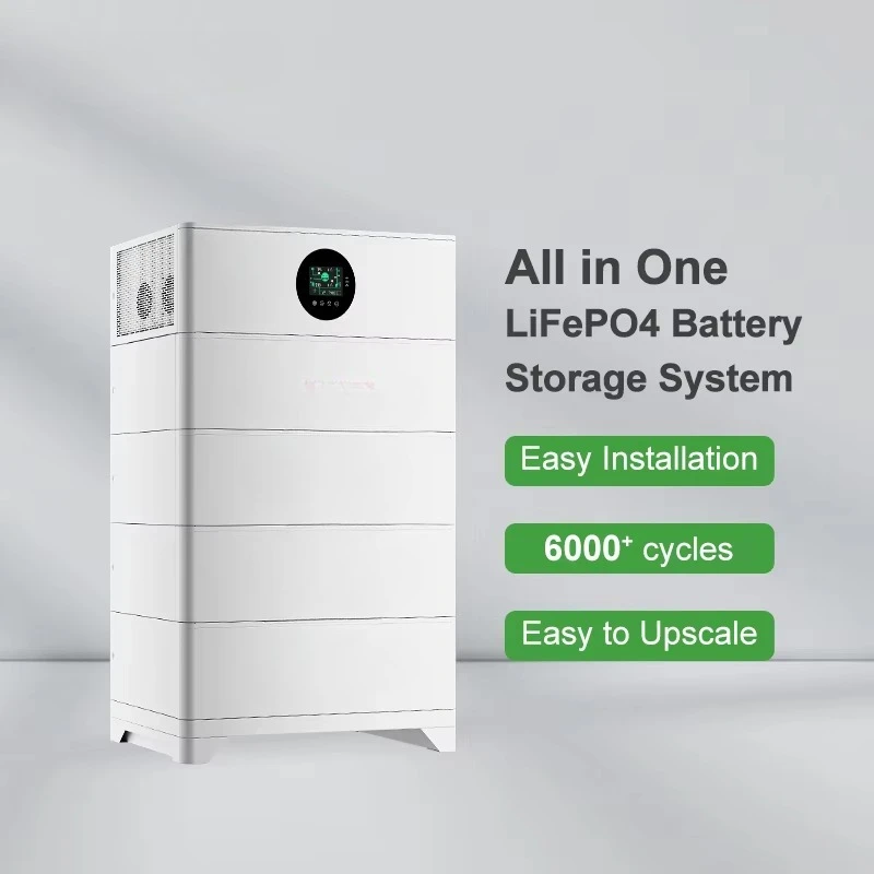 GSL Energy All in One Hybrid Inverter LiFePO4 Battery Storage System 51.2V 100Ah/200Ah 10kW Stackable Home Energy Storage System