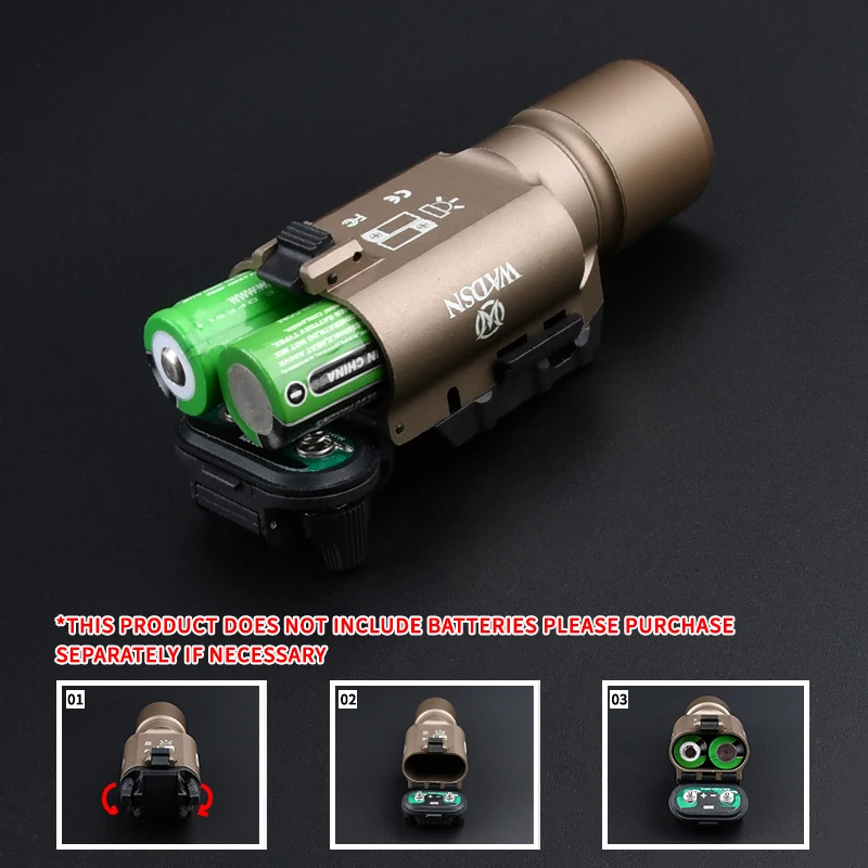 Tactical Surefir X300 Flashlight X300U Weapon Gun Light weight for Air Gun Pistol Glock 1911 20mm rail field lighting hunting