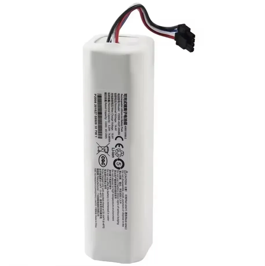 12800mAh بطارية ليثيوم أيون حزمة P2008-4S2P-MMBK الأصلي ل Dreame روبوت فراغ ممسحة الأنظف D9 F9 L10 L10 Pro 4INR19/66-2