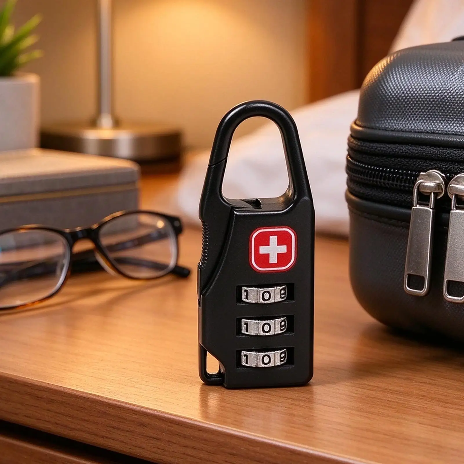3 Digit Resettable Combination Padlock Mini Anti-Theft Code Lock for Suitcase Cabinet Locker, Luggage Travel Gym Fence