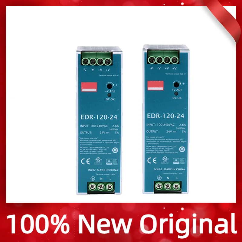 

Режим переключения с одним выходом DR, EDR-120-24, 120 Вт, 24 В, 5 А 100% оригинал